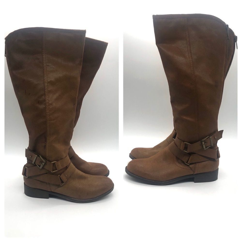 Madden Girl Faux Leather Boots